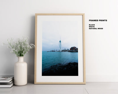 Spinnaker Tower - Photography Print - Portsmouth and Southsea Prints - Wall Art -  Frame and Canvas Options - Portrait