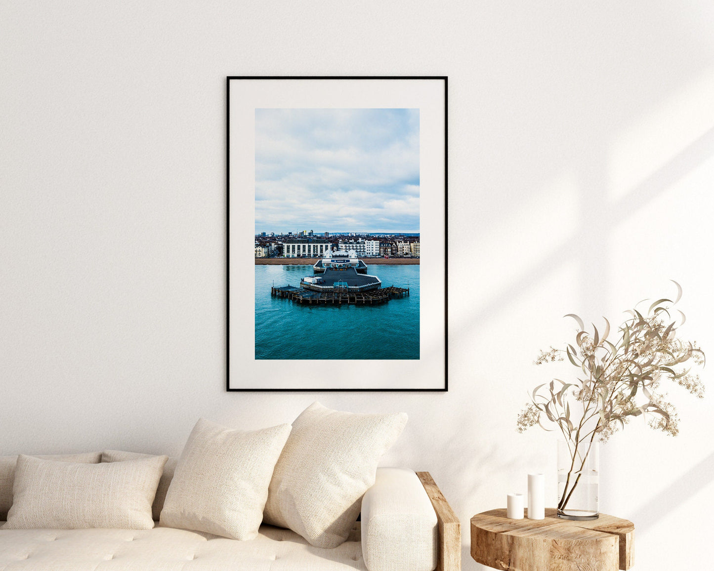 Southsea Pier - Photography Print - Portsmouth and Southsea Prints - Wall Art -  Frame and Canvas Options - Portrait - Aerial