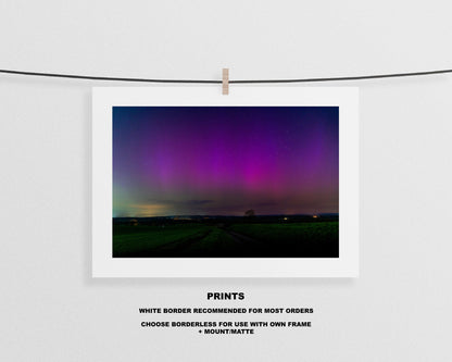 Portsmouth Northern Lights - Photography Print - Portsmouth and Southsea Prints - Wall Art -  Frame and Canvas Options - Landscape