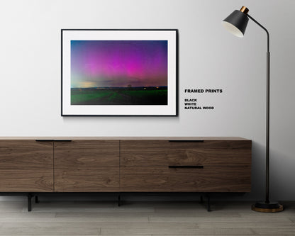 Portsmouth Northern Lights - Photography Print - Portsmouth and Southsea Prints - Wall Art -  Frame and Canvas Options - Landscape