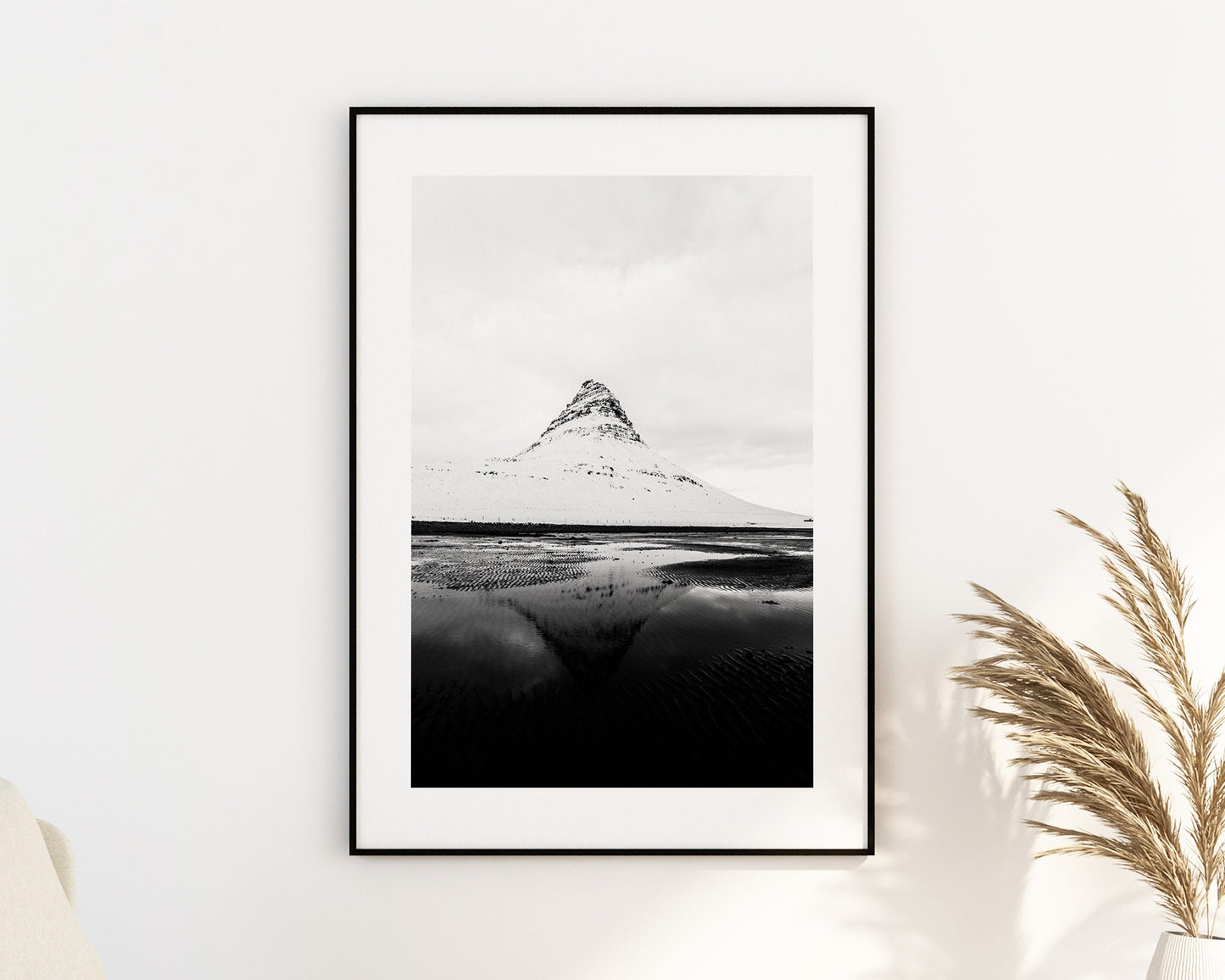 Kirkjufell - Iceland Photography Print - Iceland Wall Art - Iceland Poster - Black and White Photography - kirkjufell Print - Mountain
