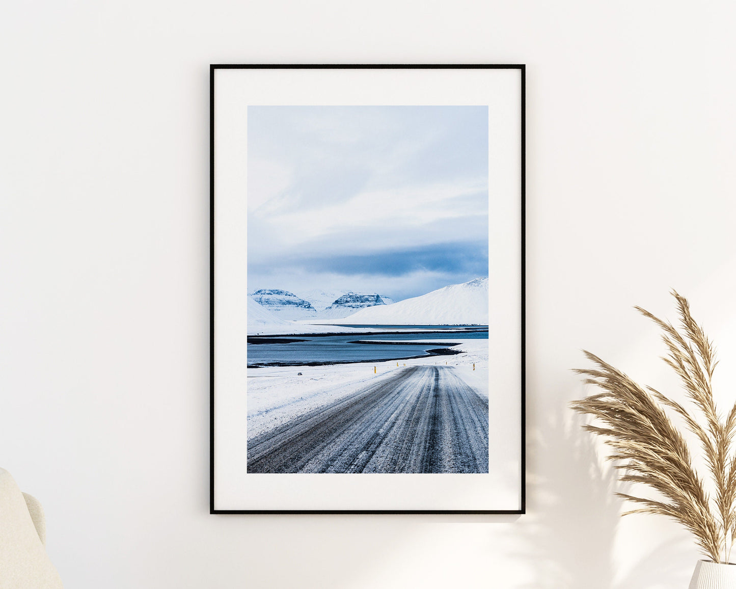 Northern Iceland - Iceland Photography Print - Iceland Wall Art - Iceland Poster - Snaefellsnes - Icelandic Roads - Winter Landscape