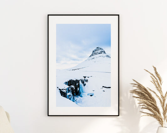 Kirkjufell Print - Iceland Photography Print - Iceland Wall Art - Iceland Poster - Snaefellsnes - Icelandic Mountain - Iceland Mountains